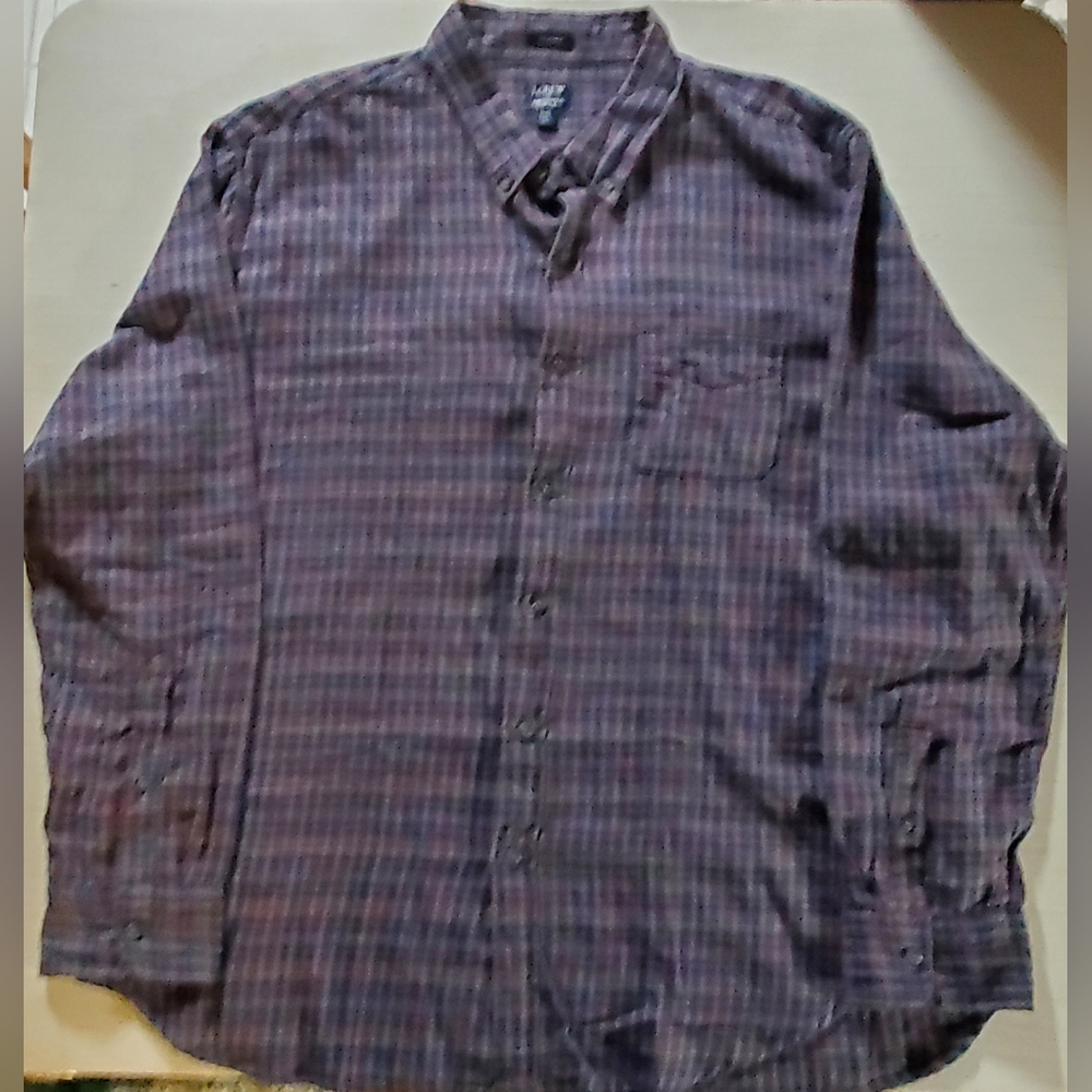 J Crew muted check lightweight flannel shirt XXL